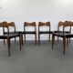Set of 6 model 71 teak dining chairs by Niels O Møller for JL Møllers 1950s