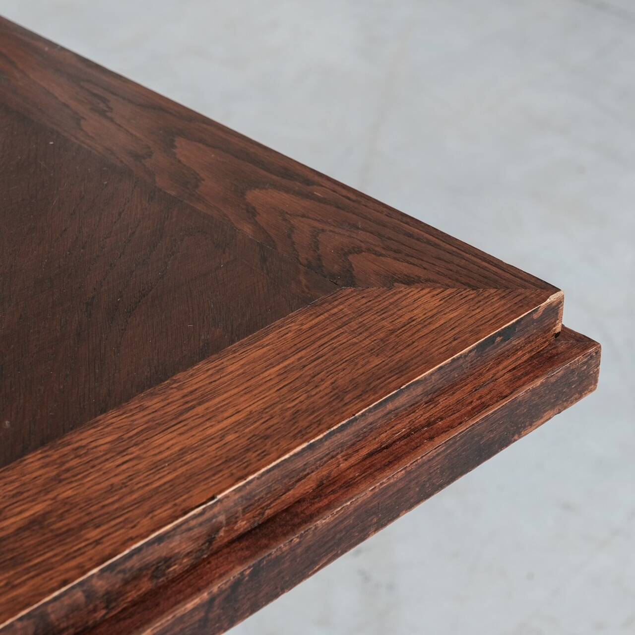 French Art Deco Oak Dining Table
