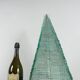 Sculptural pyramid table lamp, glass, France, 1970s.