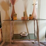 Rolling service 60s glass and brass