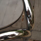 Coffee table chrome glasses smoke vintage 1970