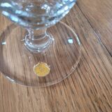 6 crystal water glasses