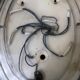 Oval mirror backlit Egon Hillebrand 60s/70s