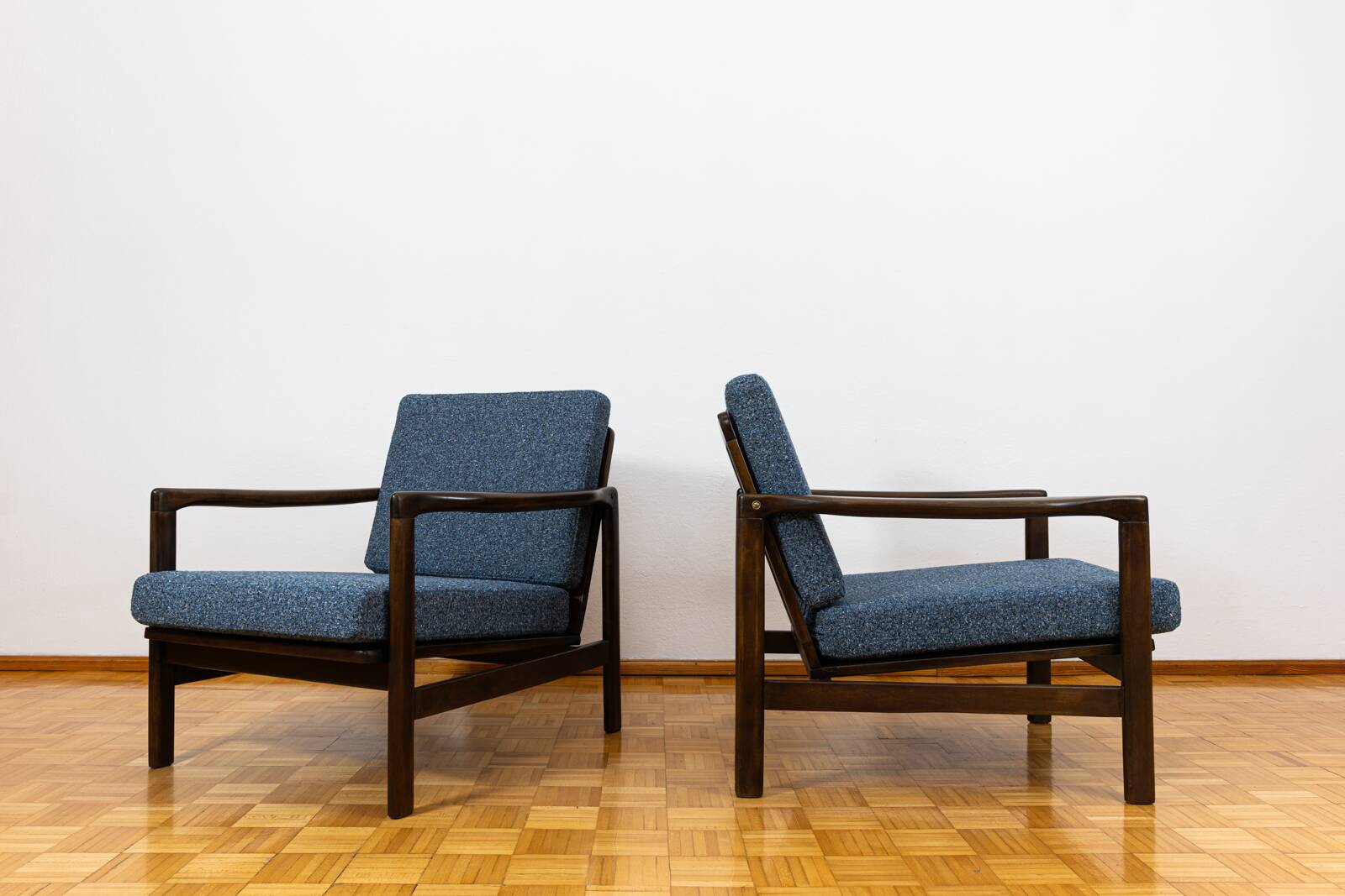 Pair of mid century armchairs "b7522 " by Zenon Bączyk,  Poland, 1960's
