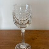 Ensemble de verres et carafe en cristal taillé main