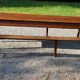 Farm table nineteenth century feet spindles 251cm and its 2 benches