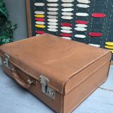 Bagajavion stitched leather suitcase