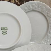 Six vintage Philippe Deshoulières Limoges California porcelain bread plates