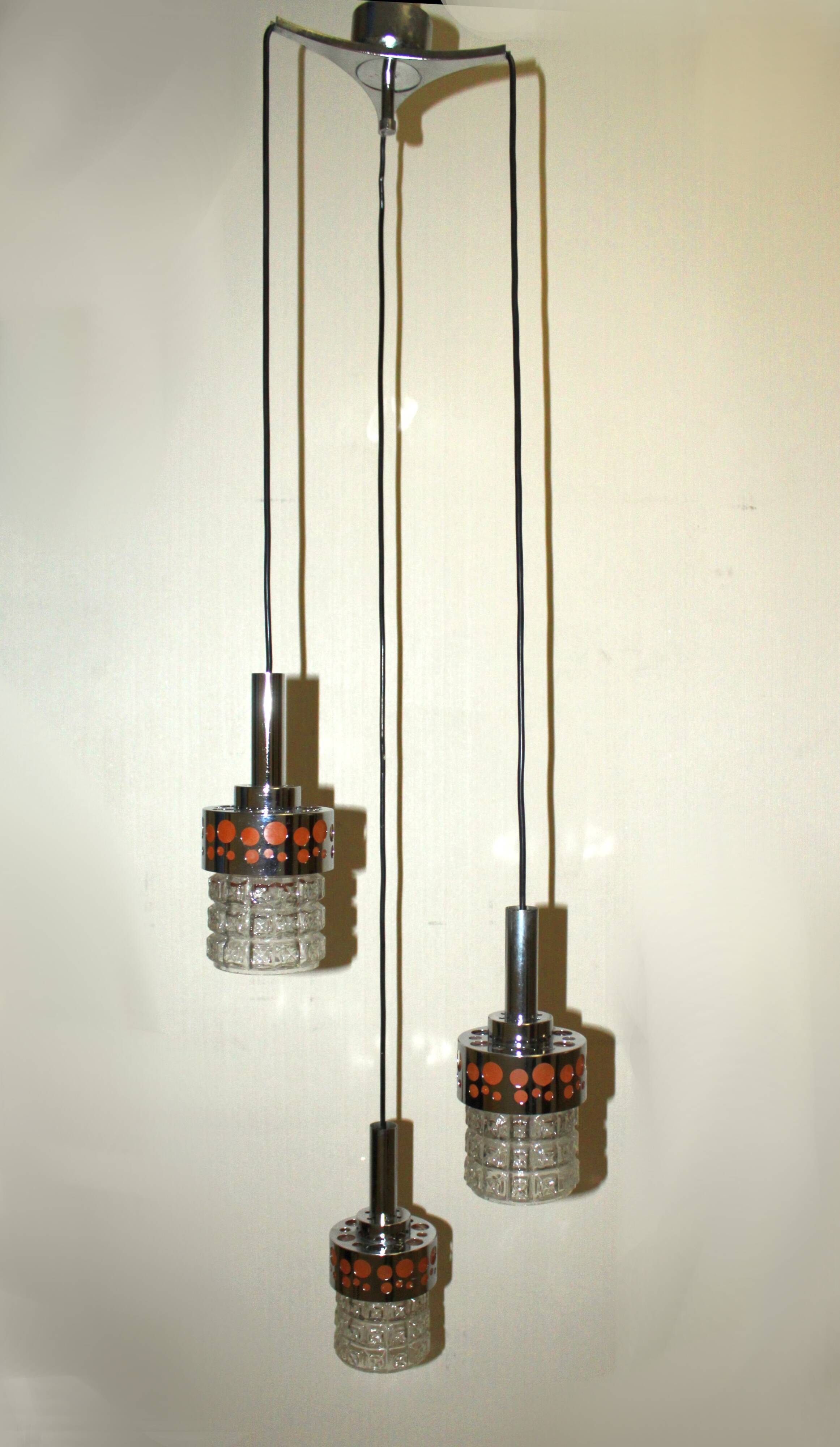 Raak Amsterdam waterfall chandelier 1970