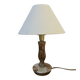 Lampe vintage en onyx et laiton