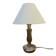 Lampe vintage en onyx et laiton