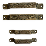 Set of 4 Art Deco handles