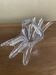 Vase / centre de table en cristal sculptural vintage – forme étoile organiq