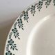 Set of 8 flat plates in iron earthenware from Choisy's 50s