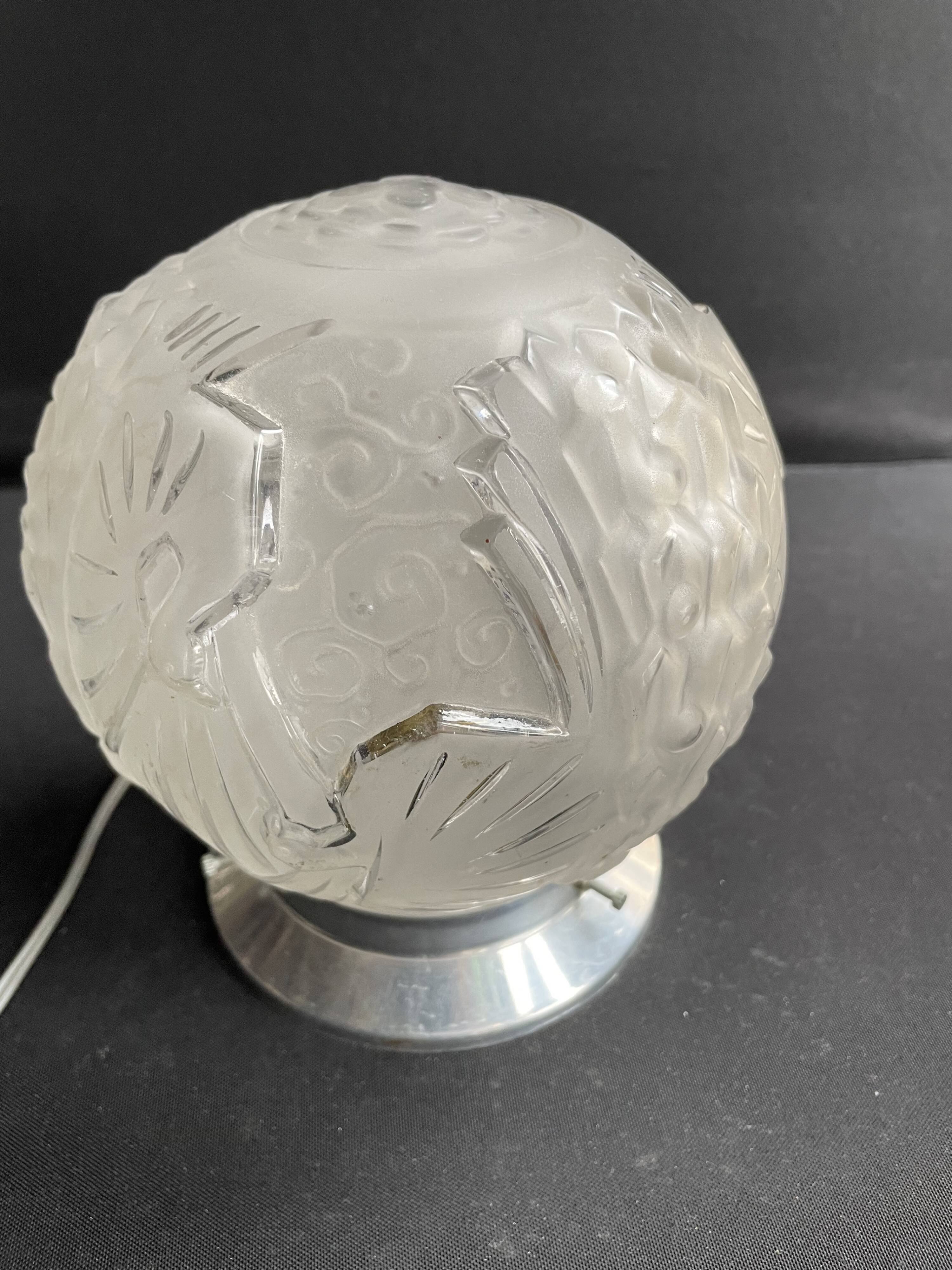 Night light or old ceiling light Muller Frères Lunéville