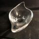 Crystal cup Daum free form signed empty fruit cup pocket