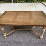 Table à manger de ferme extensible renaissance espagnol patinée 10 places