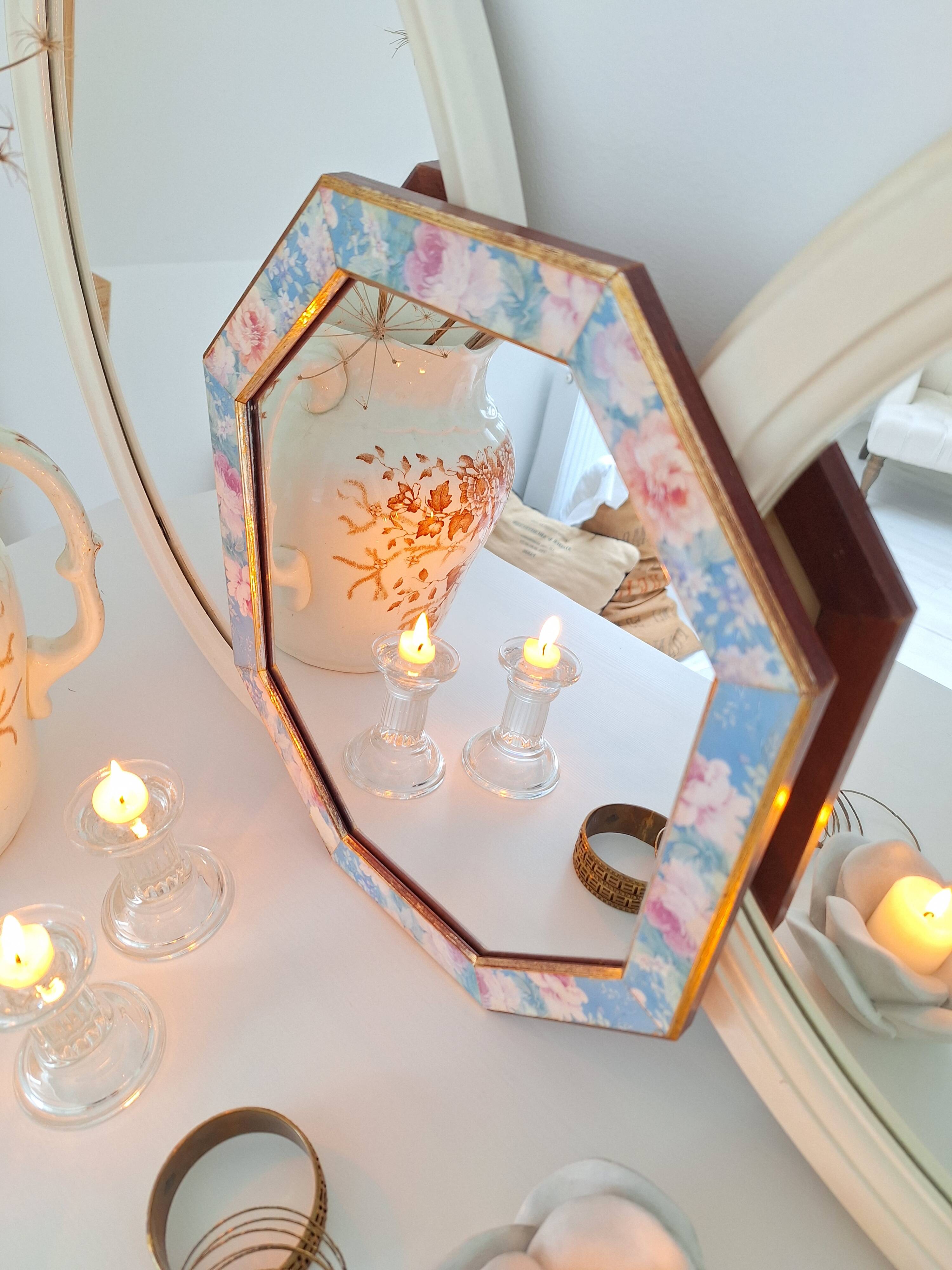 Vintage octagon mirror