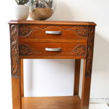 Art deco floral carved healing, 1920s