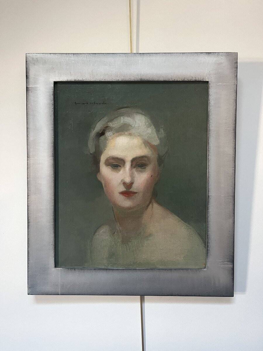Lucien-Victor Guirand de Scévola (1871-1950) Portrait of his wife, oil on canvas signed