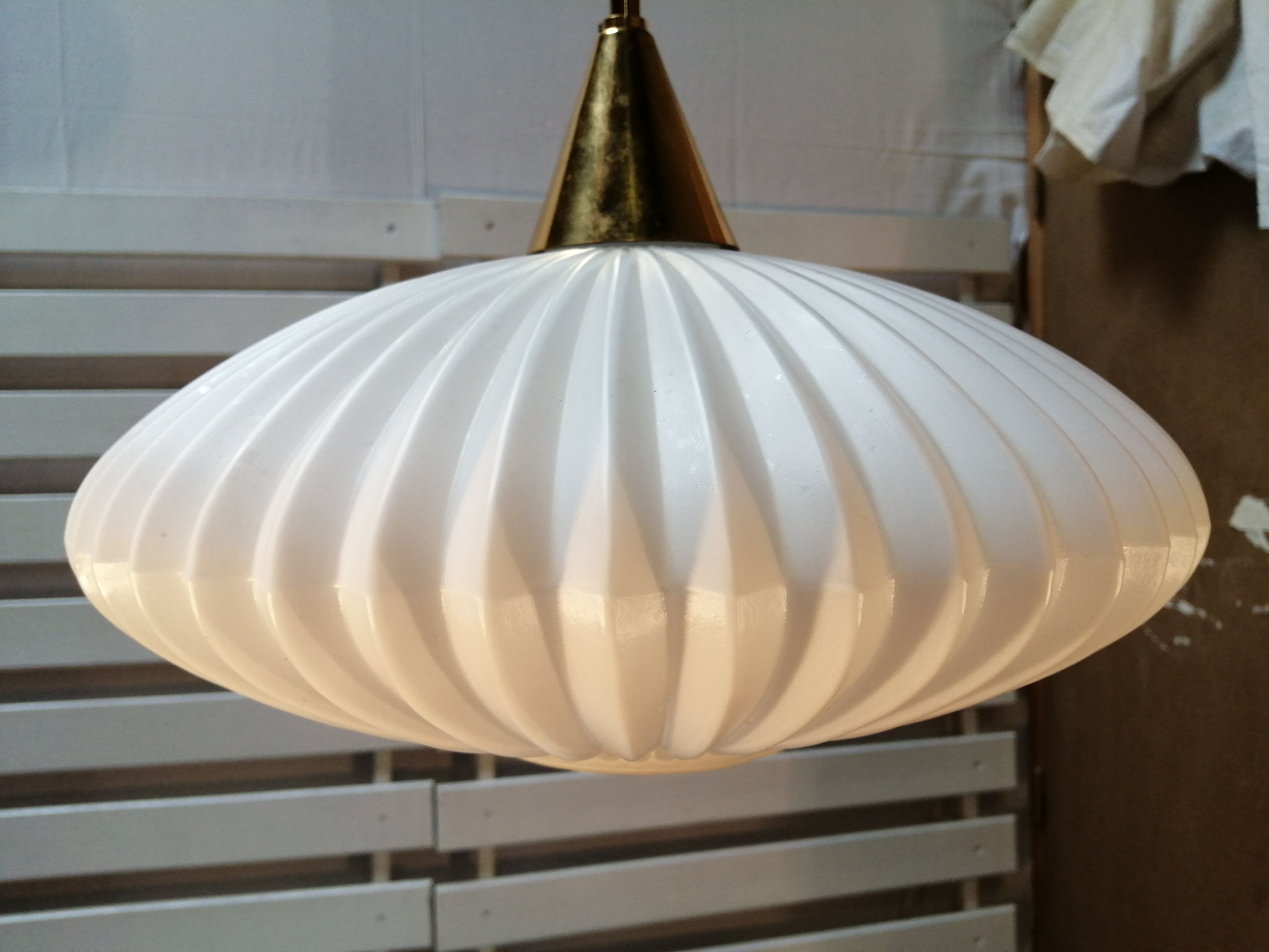 Novo style suspension in opaline - 60s.