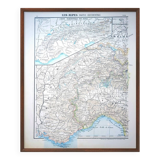 Printed in 1900, The Western Alps.