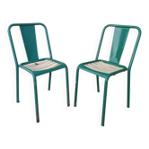 Pair of bistro Tolix chairs