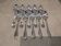 10 silver plated soup spoons, Christofle Vendome, 20.6 cm