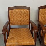 Pair of colonial style armchairs