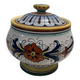 Ars Deruta Italian Porcelain Sugar Bowl