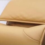 Camel leather sofa Veranda Cassina model
