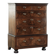 Large antique English oak double chest of drawers from the 18th century