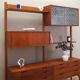 Teak wall unit, Norwegian design, 1960s, designer: Kjell Riise, production: