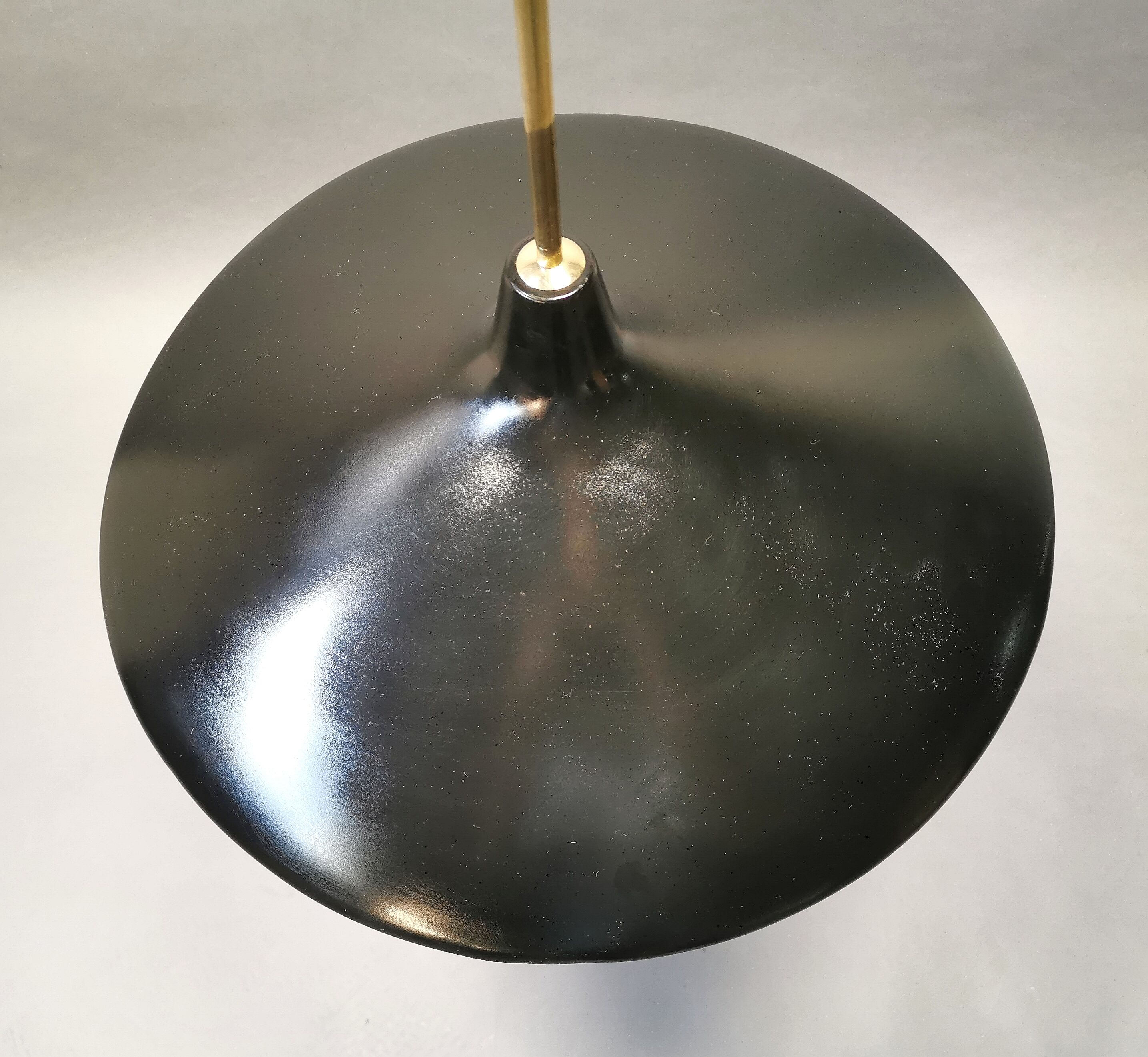 Angelo Lelli pendant lamp 12126 for Arredoluce 1947