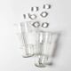 Ensemble de 2 grands verres à eau vintage italiens / Italie / années 1960