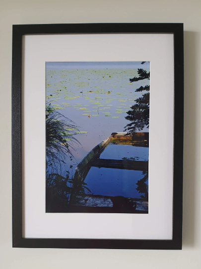 Photograph print on aluminum - Abandoned boat