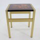 1960s italian brass and glass side table