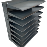 Vintage sorting bin, mailbox industrial 8 compartments 60s design