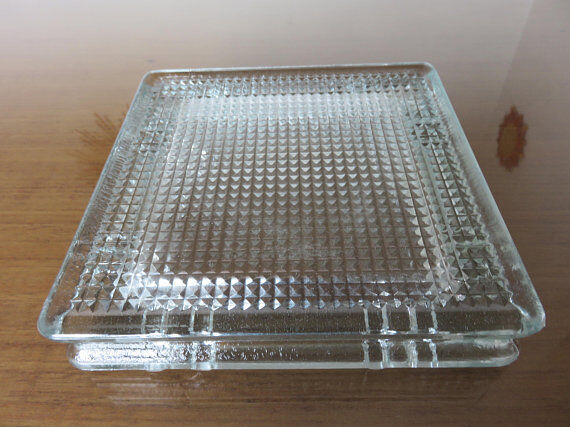 Glass ashtray 50s 60s