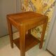 Side table Art Deco 1940 in solid wood caramel excellent condition
