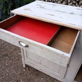 Old low sideboard in solid wood