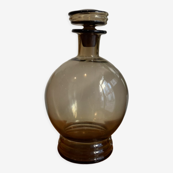 Amber crystal decanter