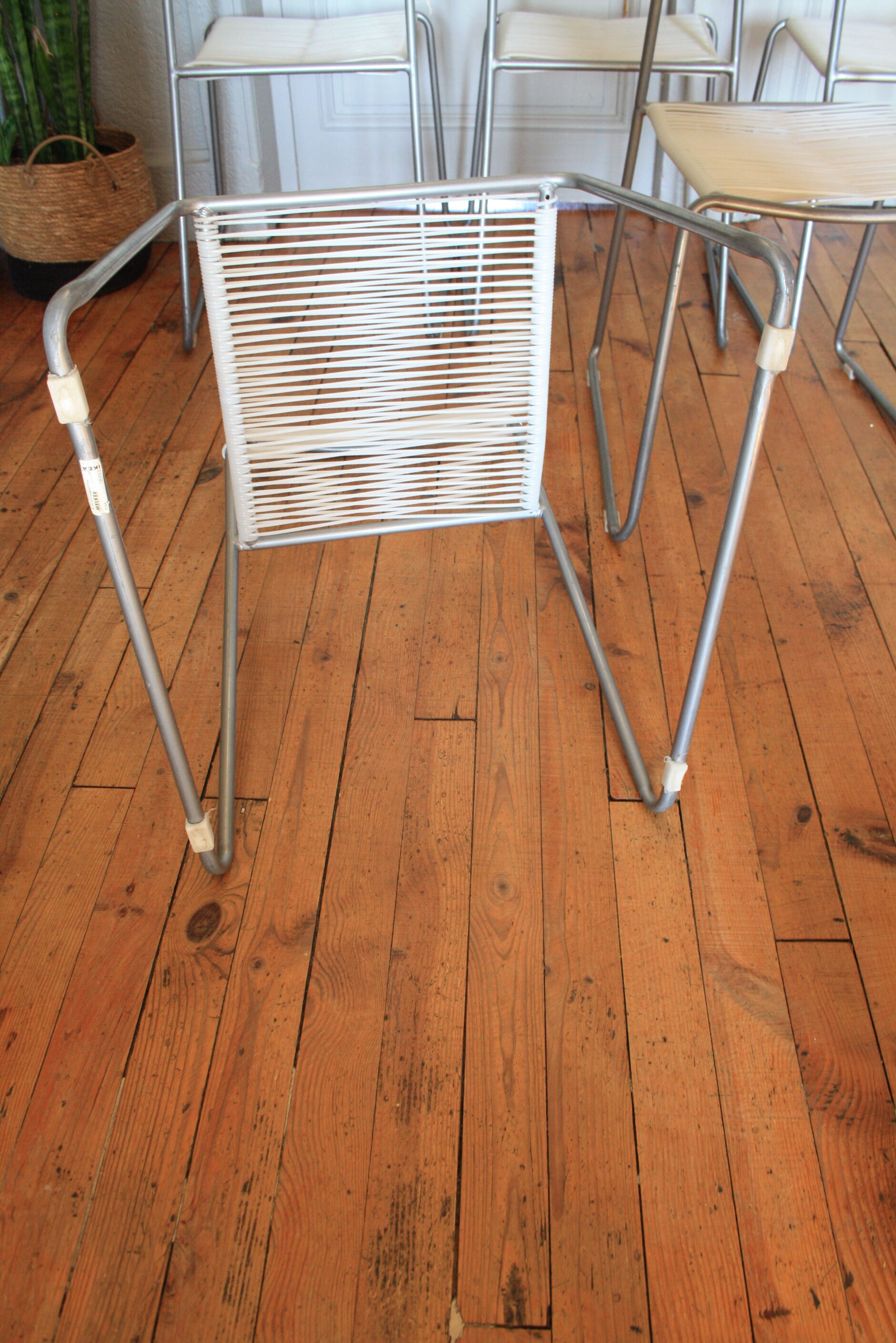 Set of 6 spaghetti chairs ikea