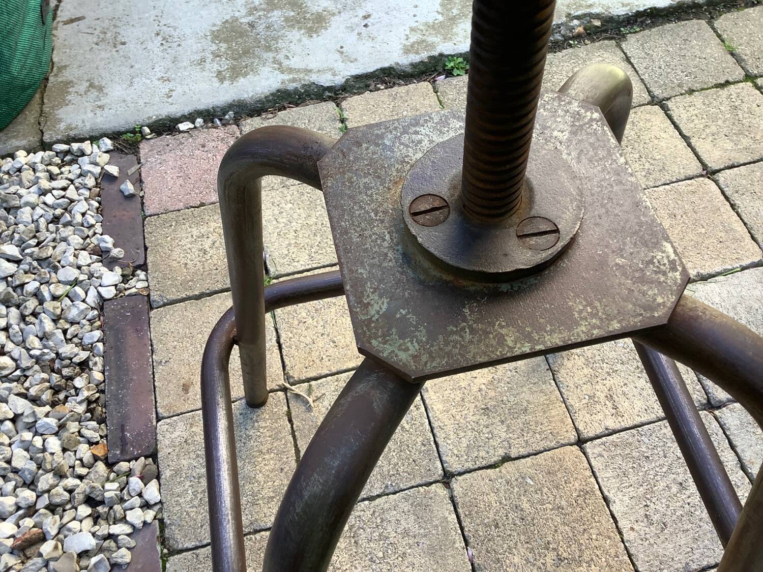Tabouret d’atelier industriel vintage