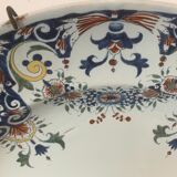 Large round faience dish of Rouen XIX century