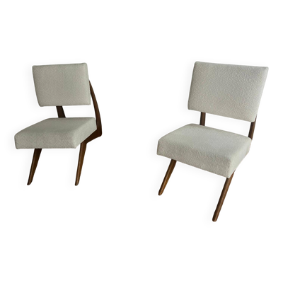 Paire de fauteuils en noyer Adrian Pearshall