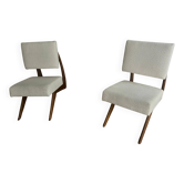 Paire de fauteuils en noyer Adrian Pearshall