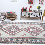 Handmade Wool Oushak Rug