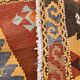 Red & Green Wide Turkish Runner Rug, 163x169cm