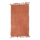 Tapis Kilim vintage fait main en terracotta 5x10, 164x305 cm
